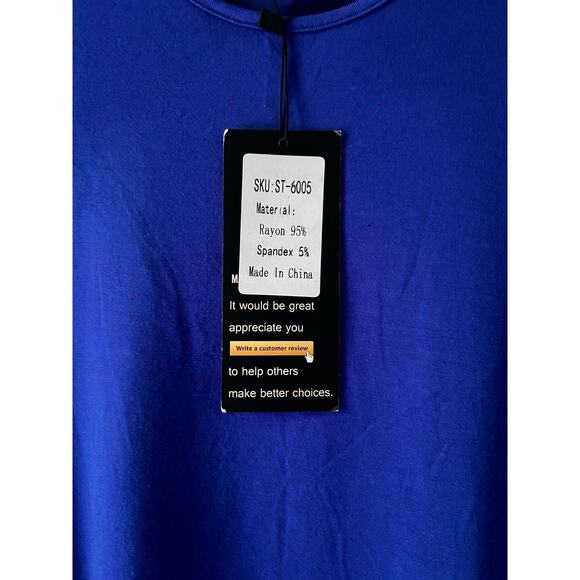 NWT PrinStory Women's Small Short Sleeve Casual Cold Shoulder Tunic - Picture 5 of 6